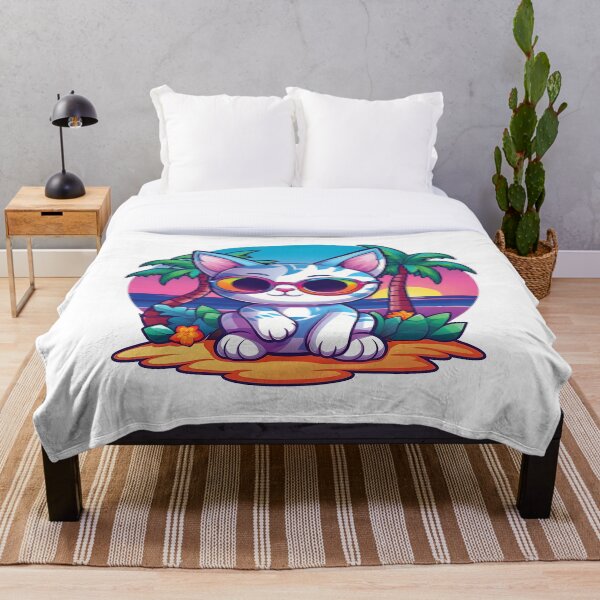 Item preview, Colorful Kawaii Kitty Illustration | Cute and Vibrant | Playful Cat Design designed and sold by PopPopGfx.