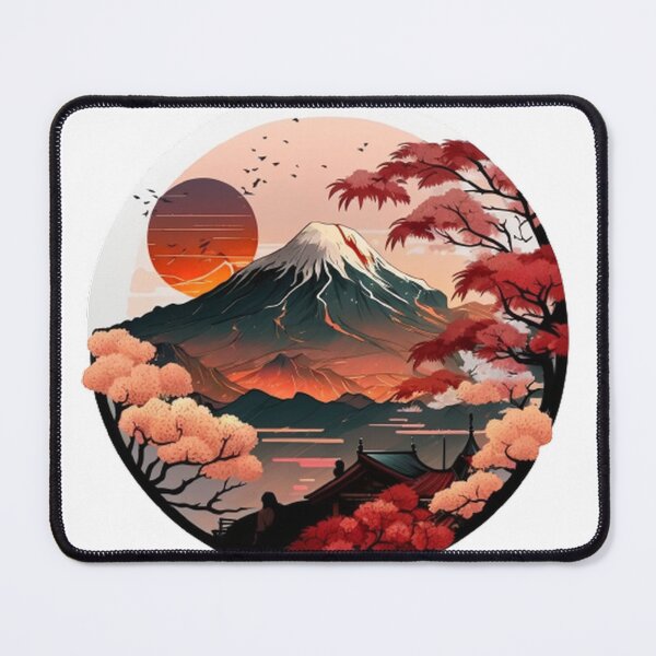 Item preview, "Harmony in Sakura: Captivating Japanese Landscapes on Redbubble" designed and sold by DesignHeaven24.