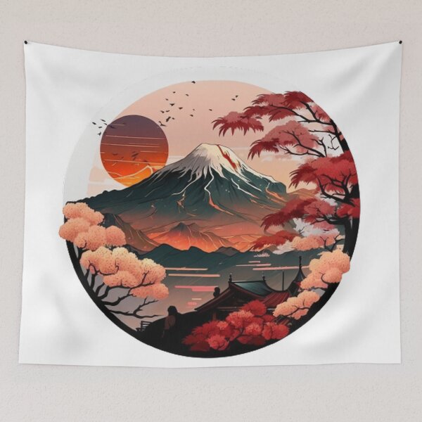 Item preview,  "Harmony in Sakura: Captivating Japanese Landscapes on Redbubble" designed and sold by DesignHeaven24.