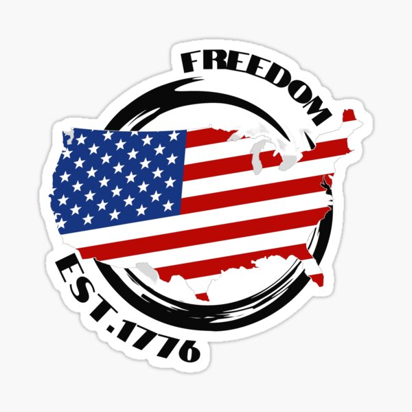 Freedom Est 1776 Sticker For Sale By Tntmom0813 Redbubble