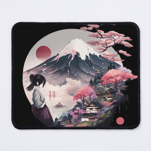 Item preview, "Harmony in Sakura: Captivating Japanese Landscapes on Redbubble" designed and sold by DesignHeaven24.