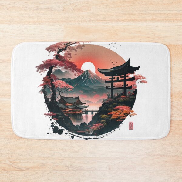 Item preview,  "Harmony in Sakura: Captivating Japanese Landscapes on Redbubble" designed and sold by DesignHeaven24.