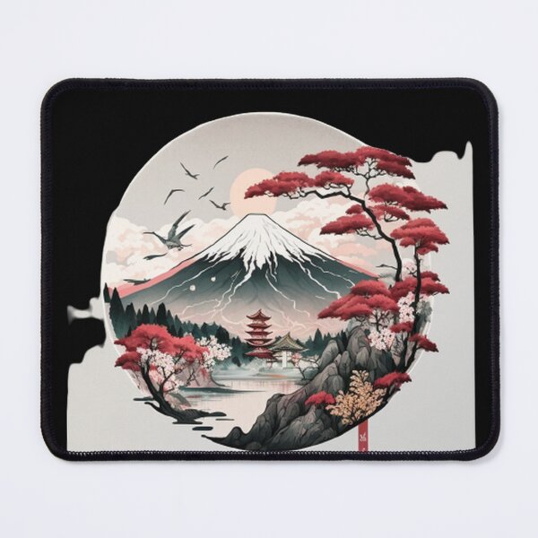Item preview, "Harmony in Sakura: Captivating Japanese Landscapes on Redbubble" designed and sold by DesignHeaven24.