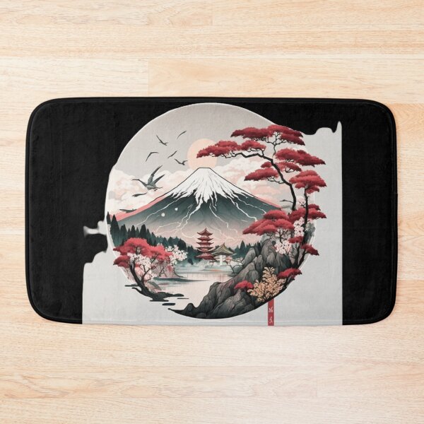 Item preview,  "Harmony in Sakura: Captivating Japanese Landscapes on Redbubble" designed and sold by DesignHeaven24.