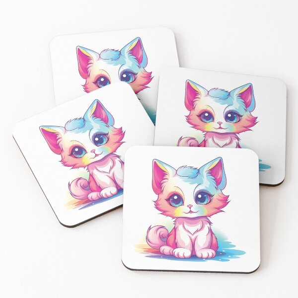Item preview, Cute Kawaii Kitty Design | Playful and Sweet | Adorable Cat Illustration designed and sold by PopPopGfx.