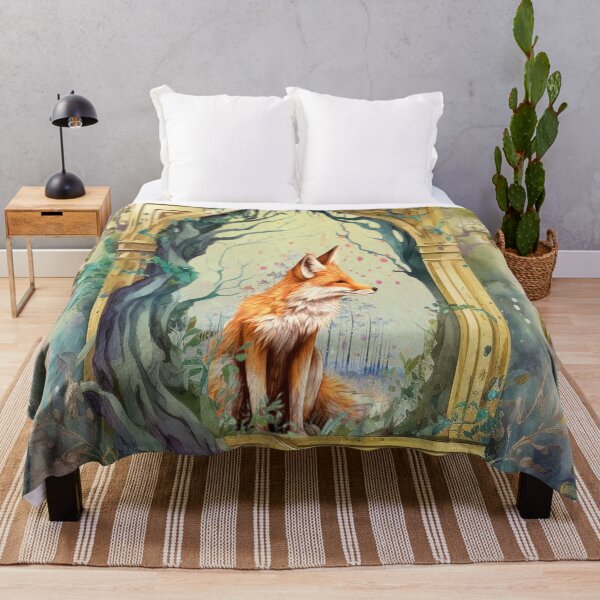 Item preview, Enchanted forest fox designed and sold by ArtStyleAlice.