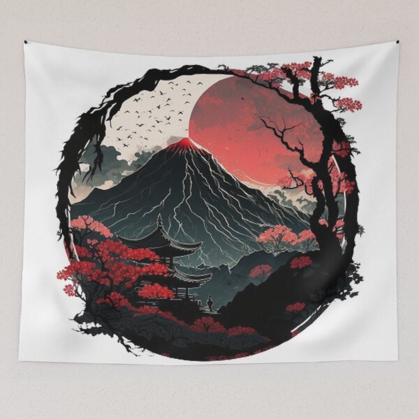 Item preview,   "Harmony in Sakura: Captivating Japanese Landscapes on Redbubble" designed and sold by DesignHeaven24.