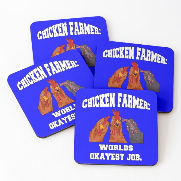 Item preview, Funny Chicken Farmer Humor Chicken Farmer: World's Okayest Job designed and sold by fantasticdesign.