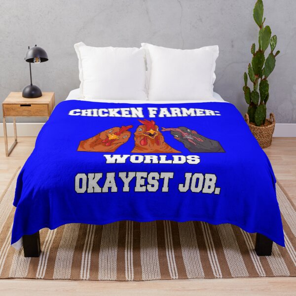 Item preview, Funny Chicken Farmer Humor Chicken Farmer: World's Okayest Job designed and sold by fantasticdesign.