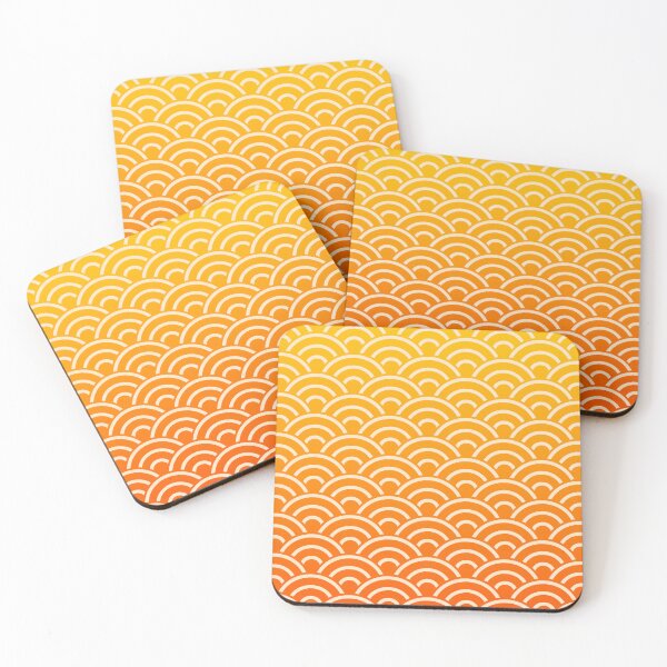 Item preview, Yellow and Orange Ombre Wave Pattern designed and sold by tonymagnerart.