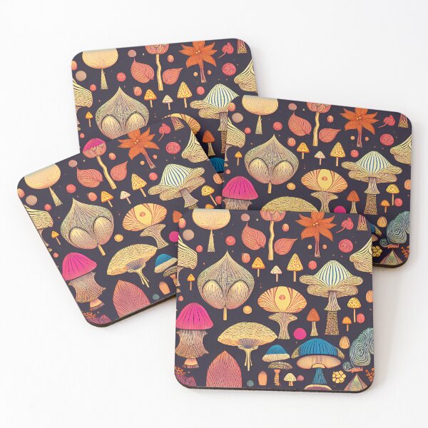 Item preview, Dreamy Mushrooms designed and sold by Transelasticart.