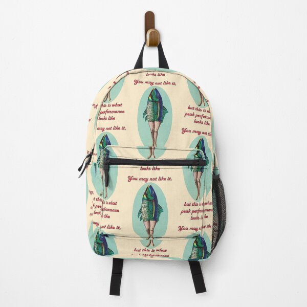 Item preview, Vintage funny inverse mermaid fish woman Peak performance meme designed and sold by thgalleryit.