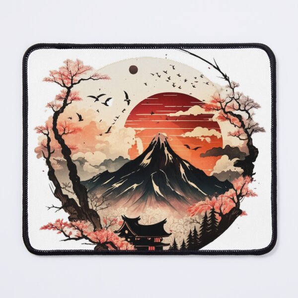 Item preview, "Harmony in Sakura: Captivating Japanese Landscapes on Redbubble" designed and sold by DesignHeaven24.