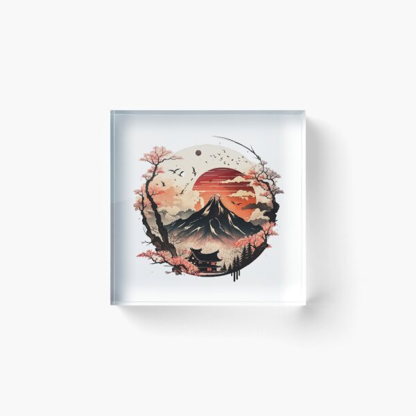 Item preview,   "Harmony in Sakura: Captivating Japanese Landscapes on Redbubble" designed and sold by DesignHeaven24.