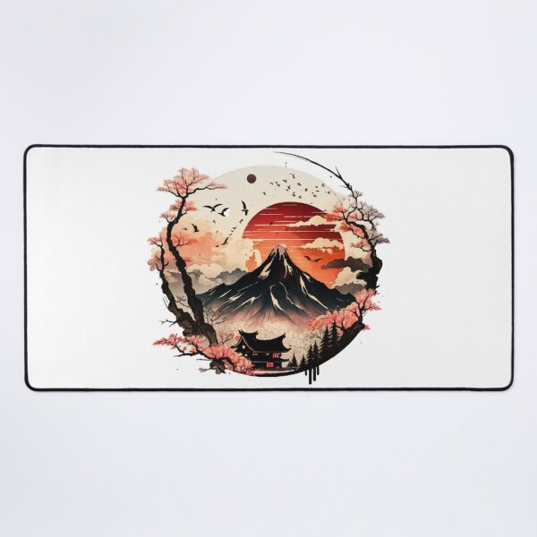 Item preview, "Harmony in Sakura: Captivating Japanese Landscapes on Redbubble" designed and sold by DesignHeaven24.