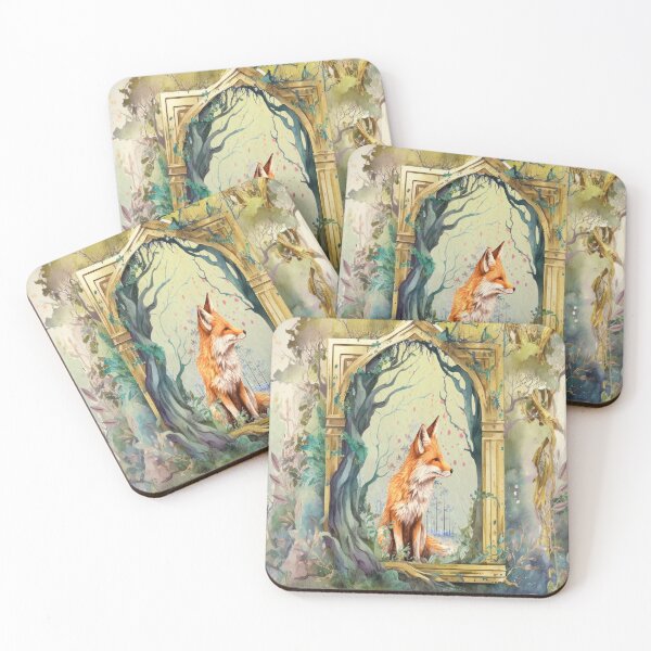 Item preview, Enchanted forest fox designed and sold by ArtStyleAlice.