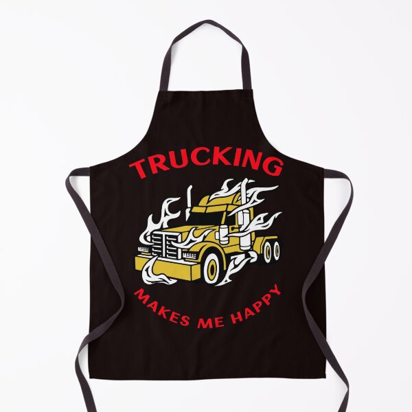 Item preview, Trucker in Flames Trucking Makes Me Happy GR designed and sold by TeamsterLife.