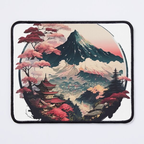 Item preview, "Harmony in Sakura: Captivating Japanese Landscapes on Redbubble" designed and sold by DesignHeaven24.