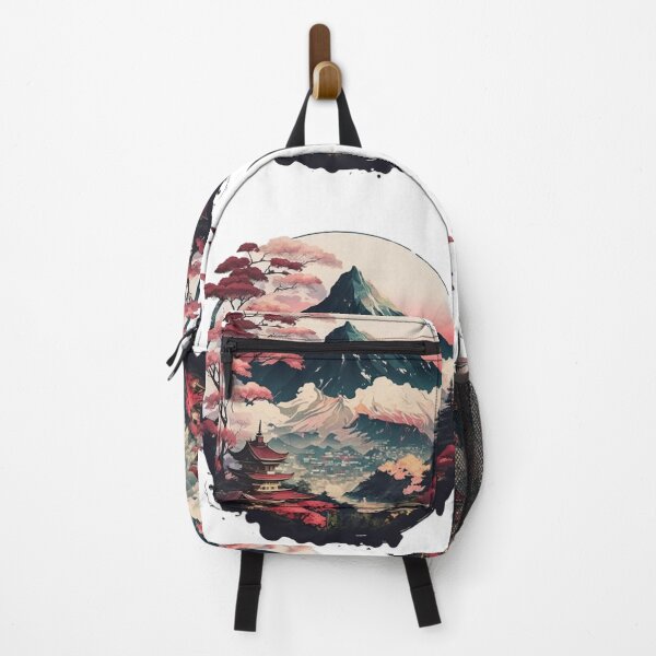 Item preview, "Harmony in Sakura: Captivating Japanese Landscapes on Redbubble" designed and sold by DesignHeaven24.