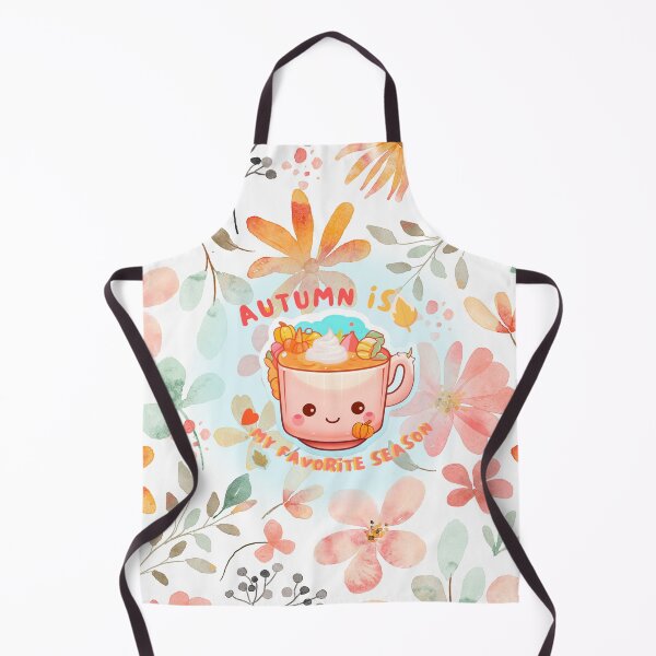 Item preview, Autumn hot chocolate with marshmallows in kawaii style designed and sold by Dulf.