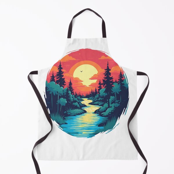 Item preview, Serene River Flow - Tranquil Forest Landscape designed and sold by MuseOfMilo.