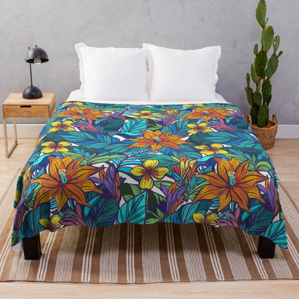 Item preview, Exotic tropics floral pattern designed and sold by Mashusha-art.