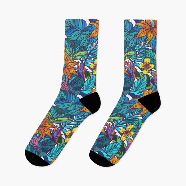 Item preview, Exotic tropics floral pattern designed and sold by Mashusha-art.