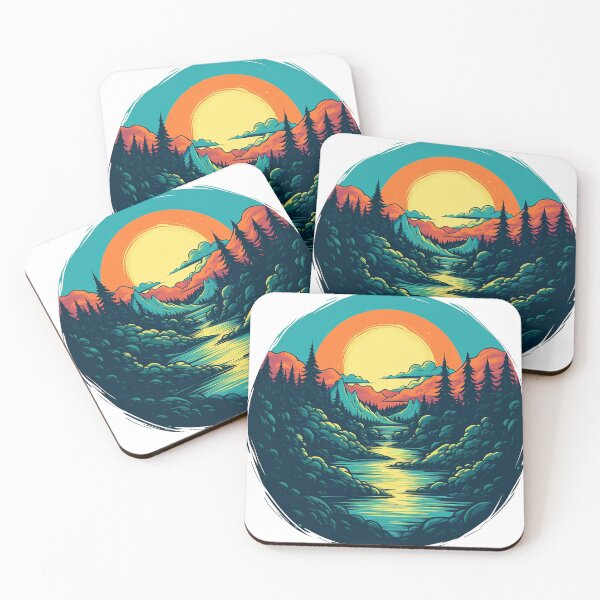 Item preview, Serene River Flow - Tranquil Forest Landscape designed and sold by MuseOfMilo.