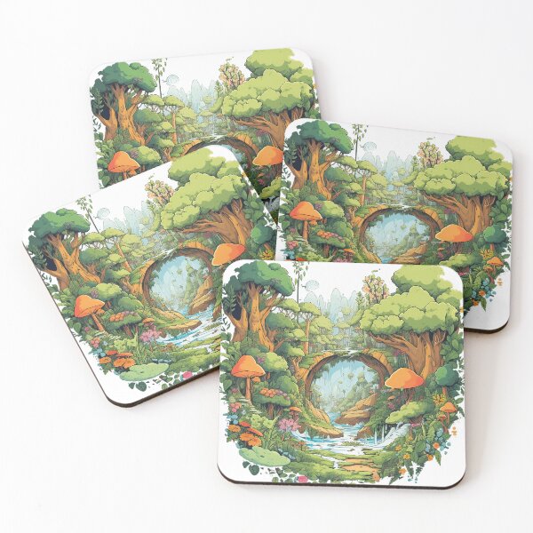 Item preview, Vida vibrante en el bosque - Inspirado en Miyazaki designed and sold by MuseOfMilo.