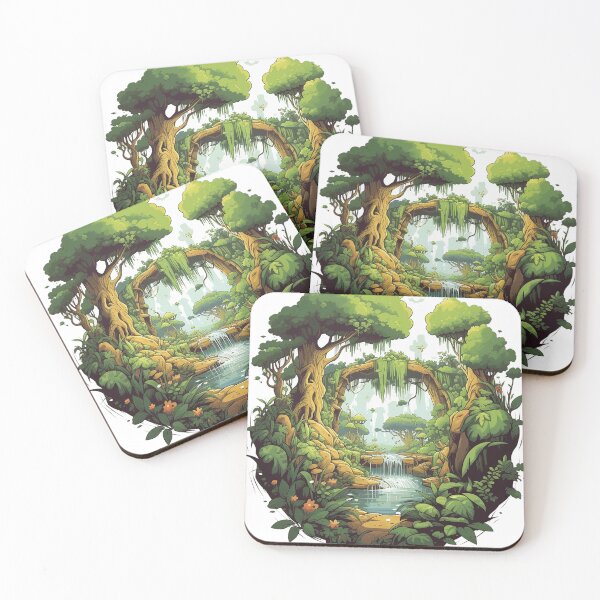 Item preview, Vibrant Forest Life - Miyazaki Inspired designed and sold by MuseOfMilo.