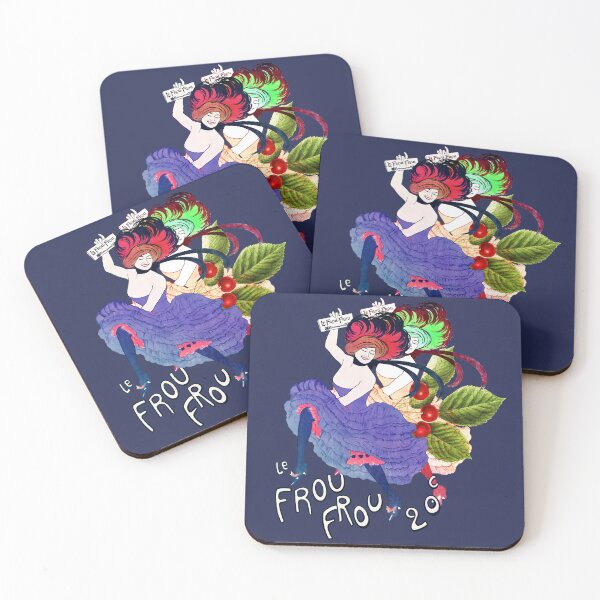 Aperçu de l'œuvre Joli classique vintage Moulin Rouge frou frou fille aux cerises créée et vendue par thgalleryit.