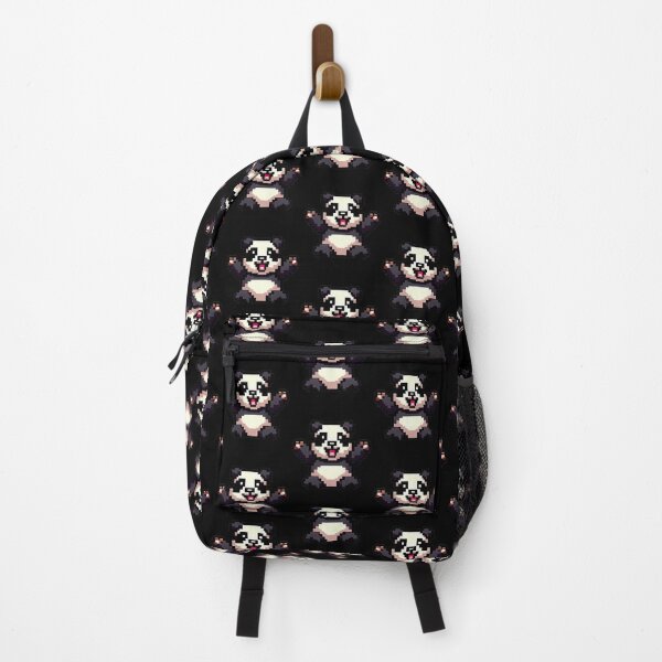 Item preview, Happy panda pixel art designed and sold by PexelBoi.