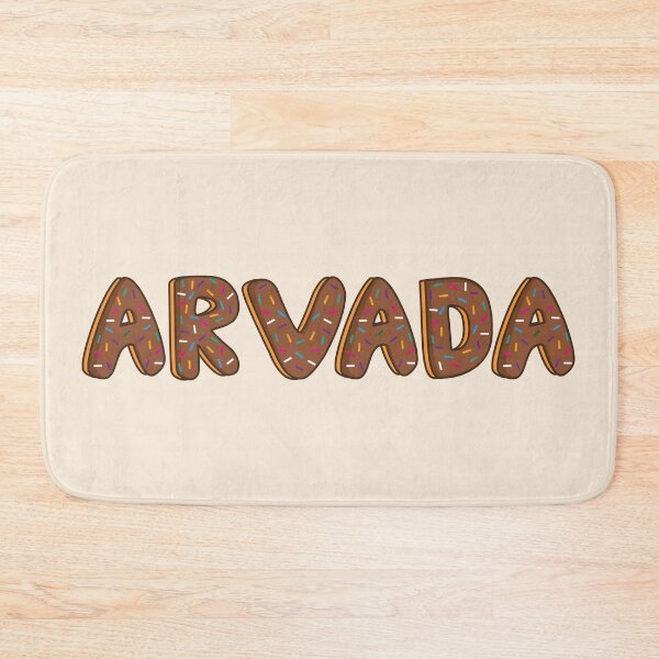 Item preview, Arvada citie of Colorado word Shaped Like Chocolate Donuts  designed and sold by DonutsWords.