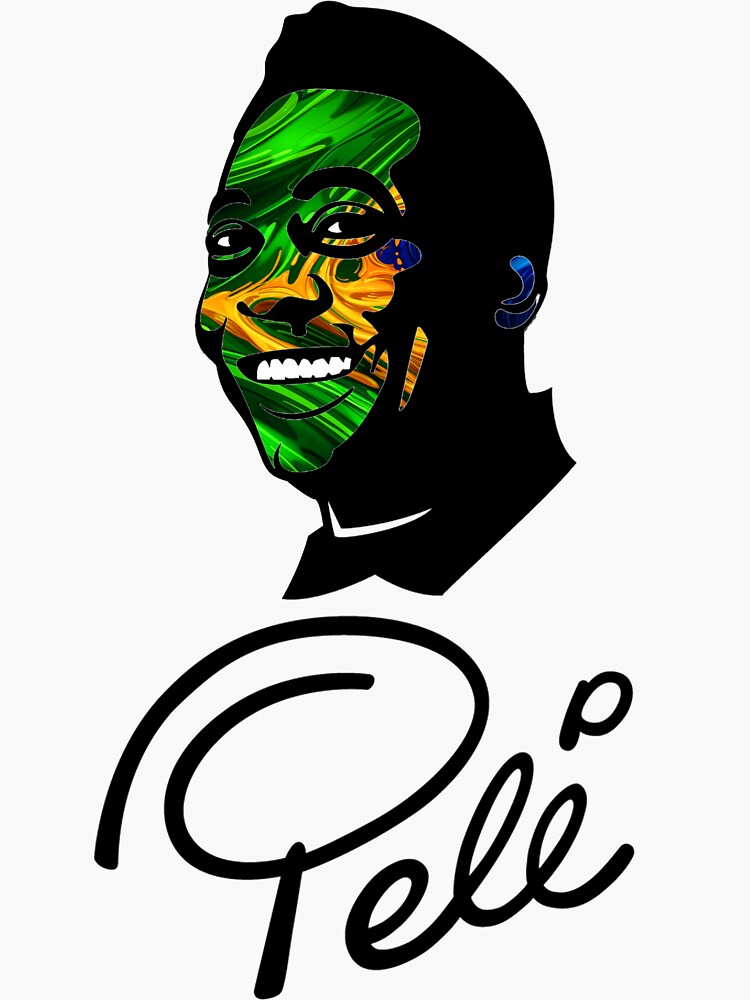 "Pele Soccer Brazil Player" Sticker for Sale by JulioCampos | Redbubble