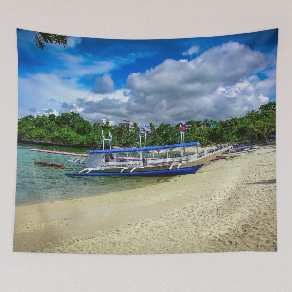 Item preview, Boat on the beach Philippines Boracay Island designed and sold by Rico20023.