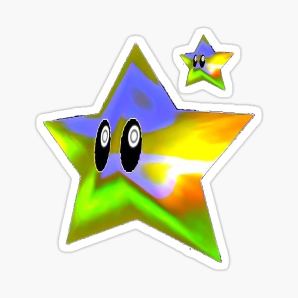 Mario Star Mini Sticker