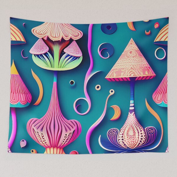 Item preview, "Festive Fungi" designed and sold by Transelasticart.
