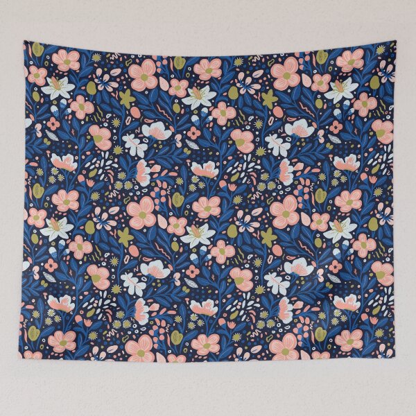 Item preview, Floral Glow on dark background designed and sold by LucyFaulke.