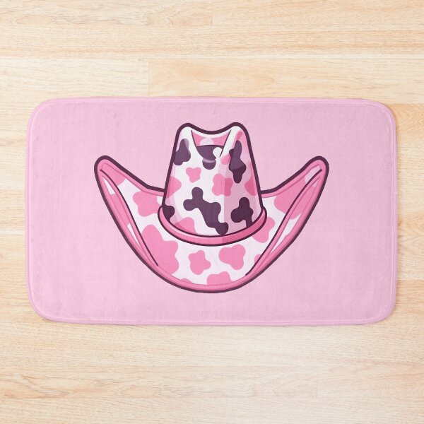 Item preview, Pastel Pink Cow Print Cow Girl Hat designed and sold by KawaiiKases.