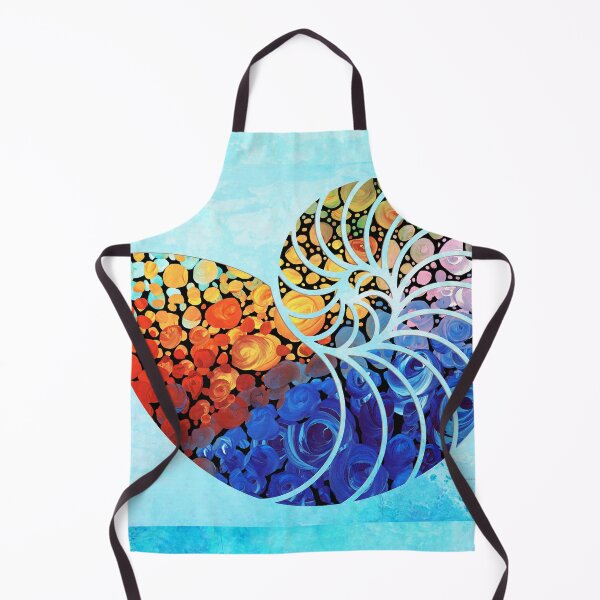 Item preview, Fun Colorful Mosaic Nautilus Seashell Shell Art designed and sold by Sharon Cummings Art.