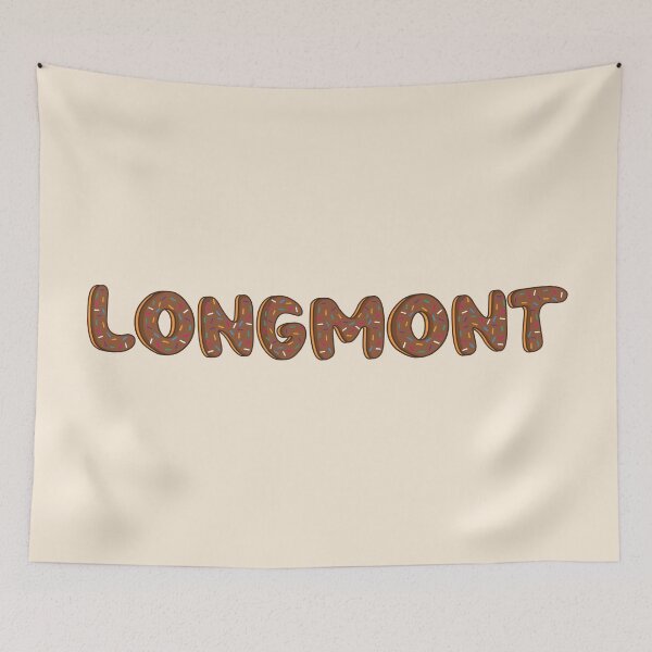 Item preview, Longmont citie of Colorado word Shaped Like Chocolate Donuts  designed and sold by ITCHAWAWAA.