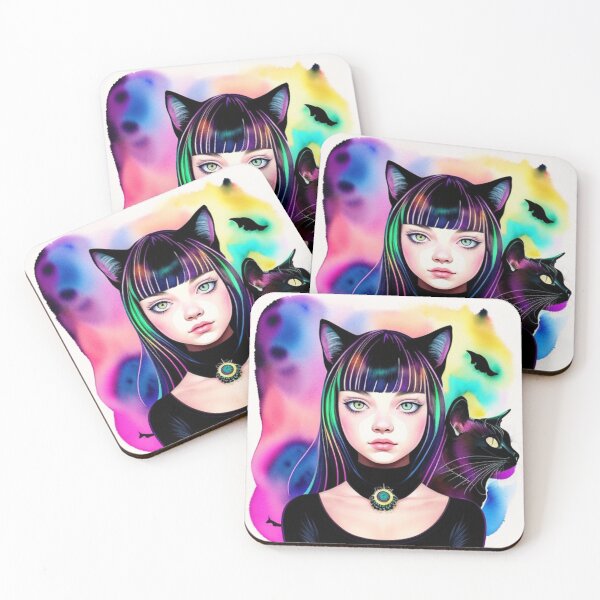 Item preview, Girl with cat designed and sold by Roxburylane.