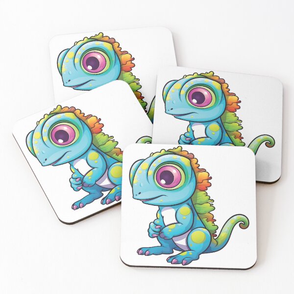 Item preview, Adorable Kawaii Lizard | Cute Reptile | Whimsical Gecko designed and sold by PopPopGfx.