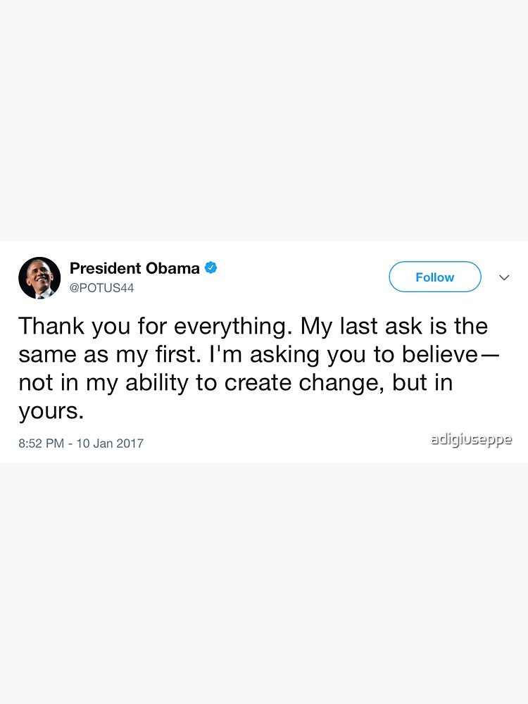 Obama Tweet by adigiuseppe