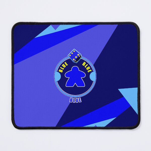 Item preview, Blue Meeple with Dice: Lines Design designed and sold by csalvati77.