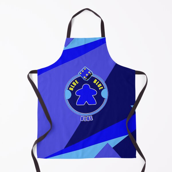 Item preview, Blue Meeple with Dice: Lines Design designed and sold by csalvati77.