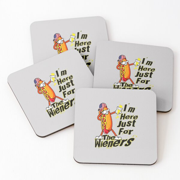 Item preview, I'M JUST HERE FOR THE WIENERS designed and sold by RendoRed.