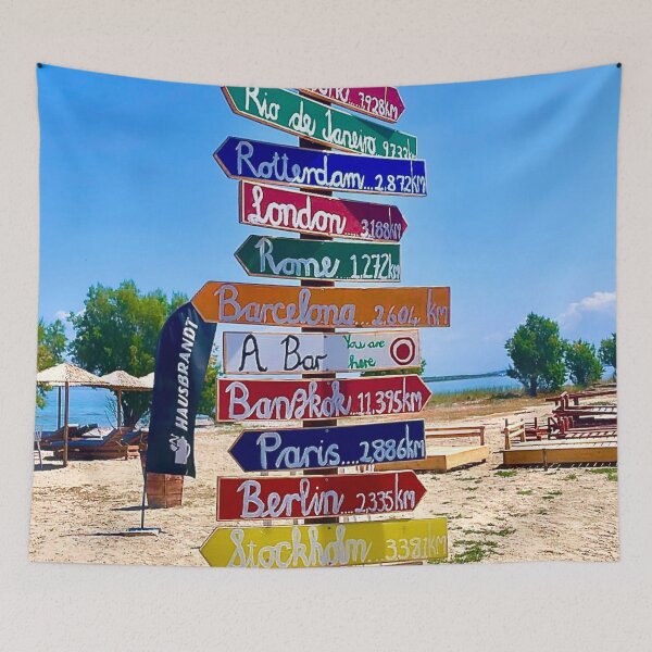 Item preview, Colorful Directional Signs In Greece designed and sold by Rosa1218.