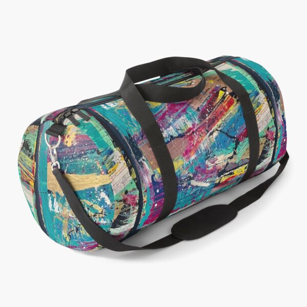 Item preview, "Torn" Gold, teal, purple, blue, pink & yellow abstract art designed and sold by IICents.