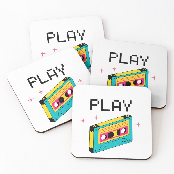 Item preview, "Retro Vibes: 'Play' Cassette" designed and sold by Designsmaxi.